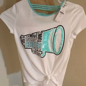 Justice Cheer Shirt -Brand new, never worn